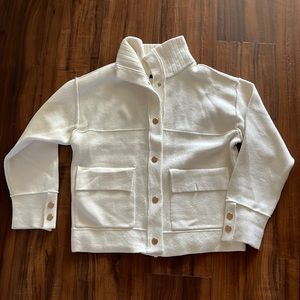 New Elie Tahari white High Neck Blazer, jacket, coat